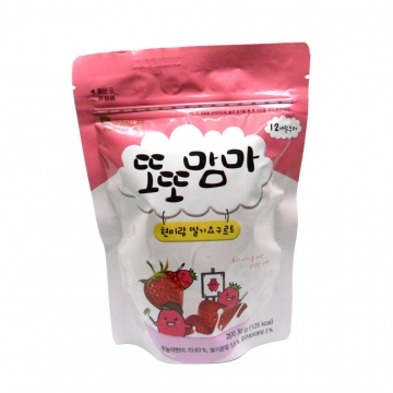 Bánh Ăn Dặm Gạo Lức Vị Sữa Chua Dâu 30g - Hàn Quốc (Cho Bé Từ 12 Tháng Tuổi)