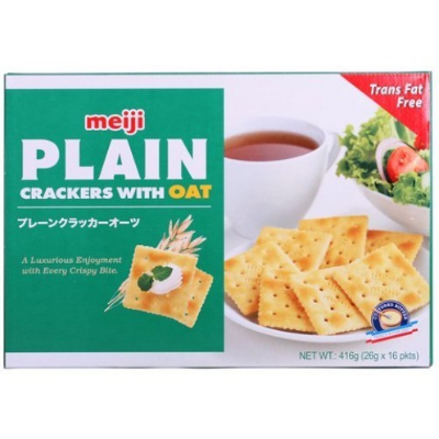 Bánh quy ĂN KIÊNG PLAIN Lúa Mạch Meiji 104g