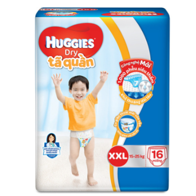 Tã quần Huggies XXL 16 miếng