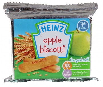 Bánh ăn dặm Heinz vị táo 60g (Trên 7 tháng)