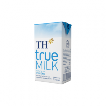 Sữa tươi tiệt trùng ít đường TH True Milk - Lốc 4 hộp x 110ml