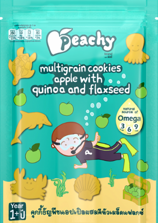 Bánh ngũ cốc hỗn hợp táo Peachy 50g