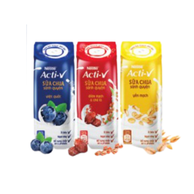 Sữa chua uống Nestle Acti-V hộp 180ml