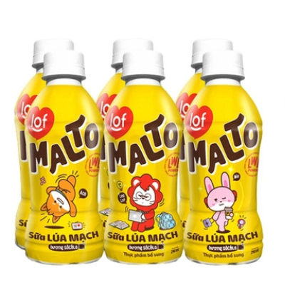 Sữa Lúa Mạch LOF Malto chai 240ml