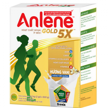 Sữa Bột Anlene GOLD 5X hộp giấy 1.2KG