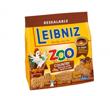 Bánh Quy Lúa Mì & Yến Mạch Hình Thú Leibniz Zoo 100g