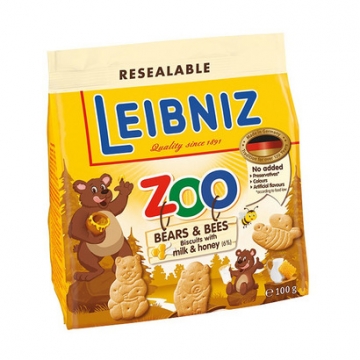 Bánh quy Leibniz Zoo gấu và ong 100g