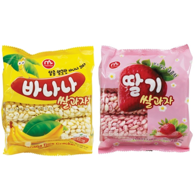 Bánh Gạo Cốm Mammos (vị Chuối và Dâu)