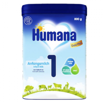 Sữa Humana Gold số 1, 0-6 tháng, 800g