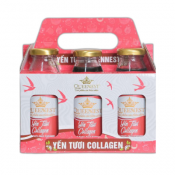 Yến tươi Queennest vị Collagen (lốc 6 chai x 240ml)