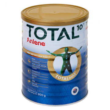 Sữa bột Anlene Total 10 Vani lon 800g 40Y+ 
