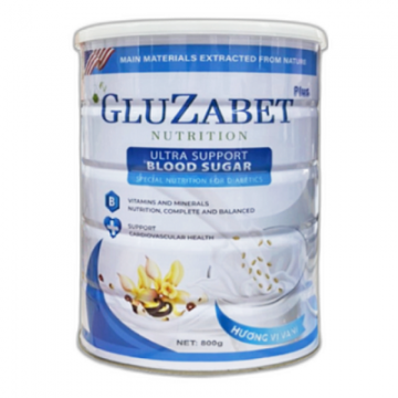 Sữa hạt Gluzabet Chuyên biệt cho người tiểu đường hương Vani lon 650G