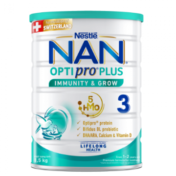 Sữa Bột Nestlé Nan Optipro Plus 3 Mới lon 1.5Kg