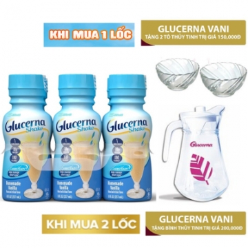 Sữa nước Glucerna Shake (237mlx6 chai) khuyến mãi