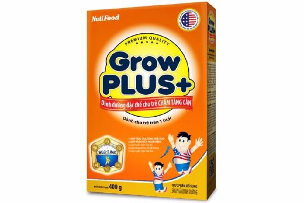 Nuti Grow Plus chậm tăng cân hộp giấy 400g kèm quà