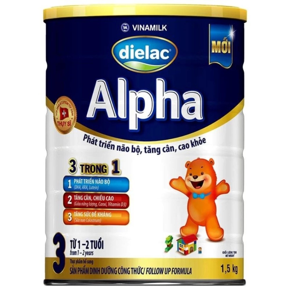 Dielac Alpha 3 (1.5kg) từ 1 -2 tuổi