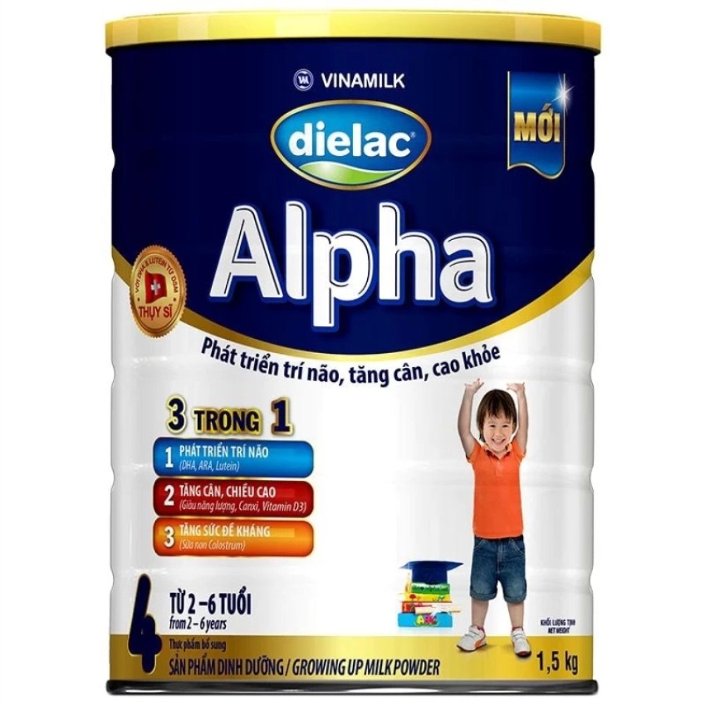 Dielac Alpha 4 (1.5kg) từ 2 - 6 tuổi