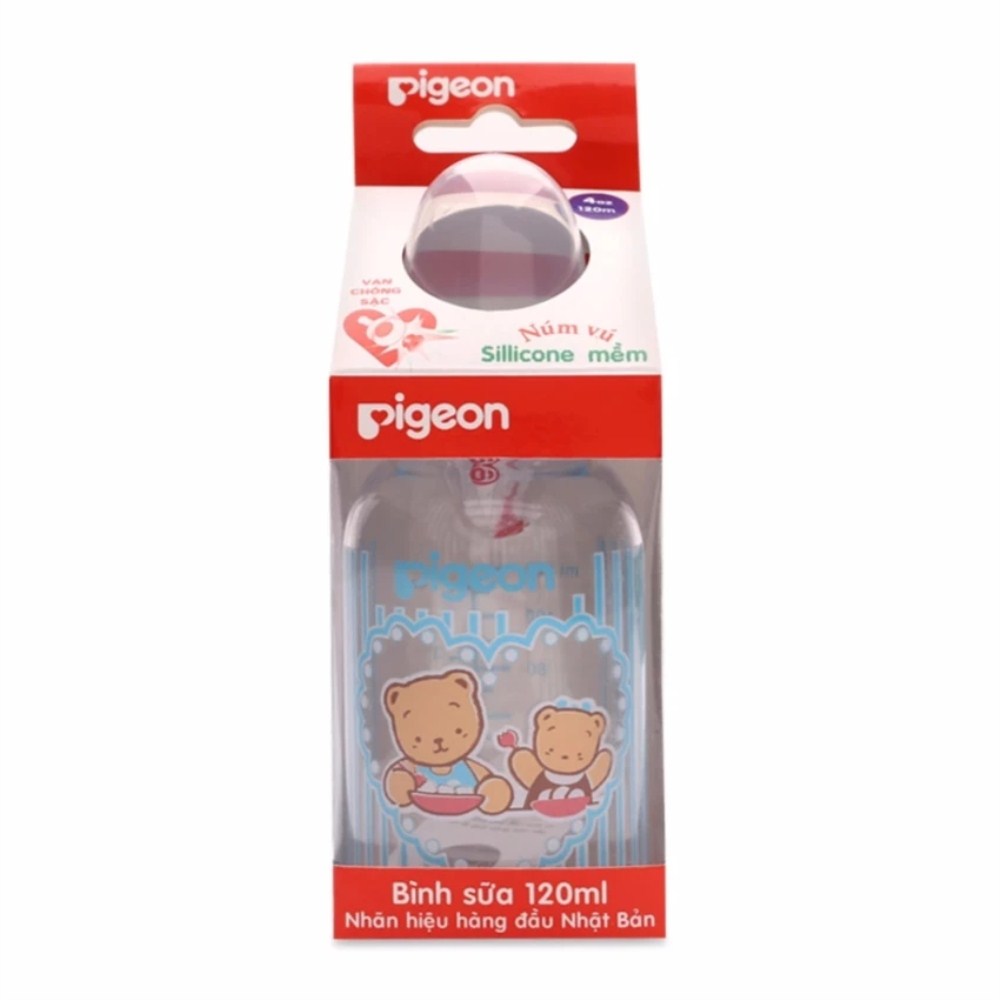 Bình sữa Pigeon van chống sặc 120ml