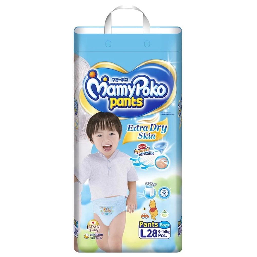 Tã quần MamyPoko L bé trai 28 miếng