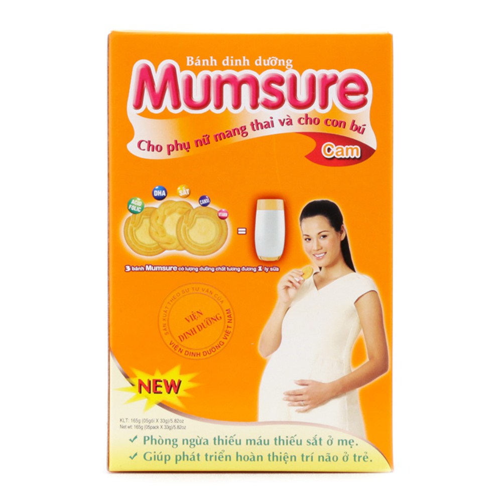 Bánh dinh dưỡng mumsure hương cam