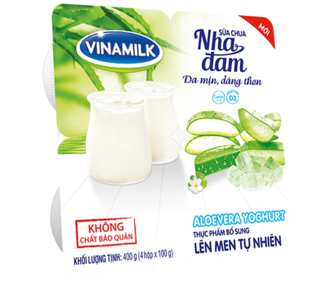 Sữa chua Vinamilk nha đam 400g