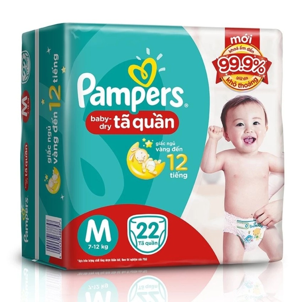 Tã quần Pampers M 22 miếng
