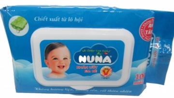 Khăn ướt Nuna không mùi 100 miếng