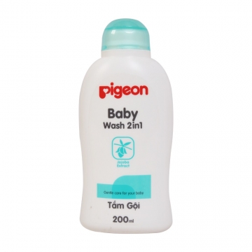 Tắm gội Pigeon baby wash 2in1 200ml