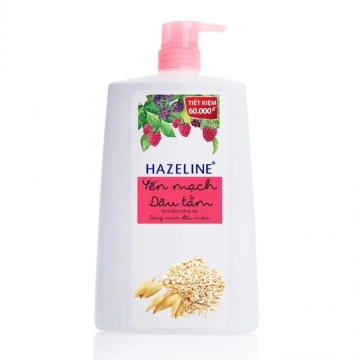 Sữa tắm Hazeline yến mạch & dâu tằm 1.2kg kèm quà