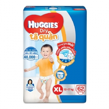 Tã quần Huggies XL 62 miếng