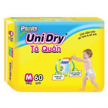Tã quần Pants UniDry M 60 miếng