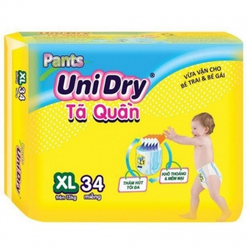 Tã quần Pants UniDry XL 34 miếng