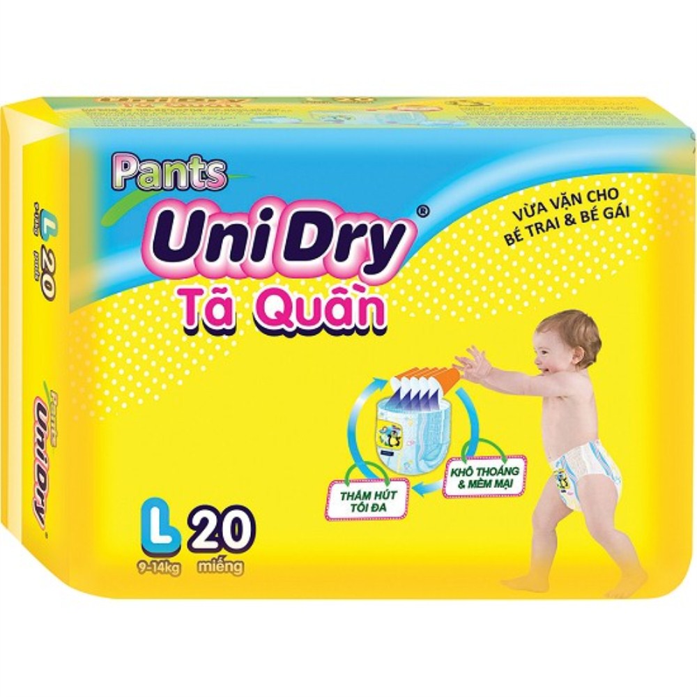 Tã quần Pants UniDry L 20 miếng