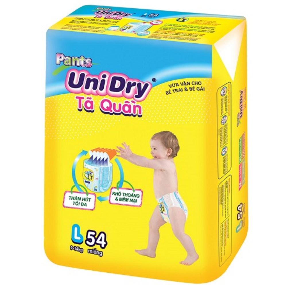 Tã quần Pants UniDry L 54 miếng