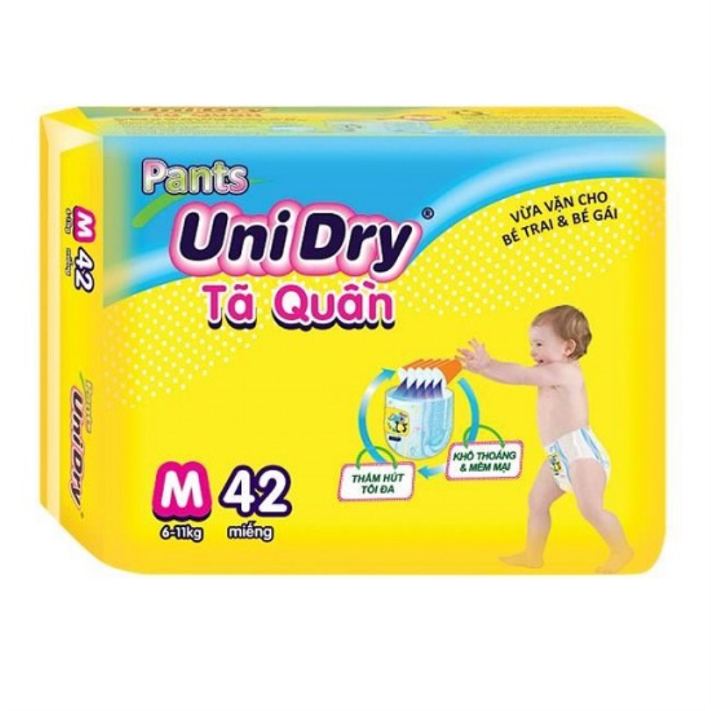 Tã quần Pants UniDry M 42 miếng
