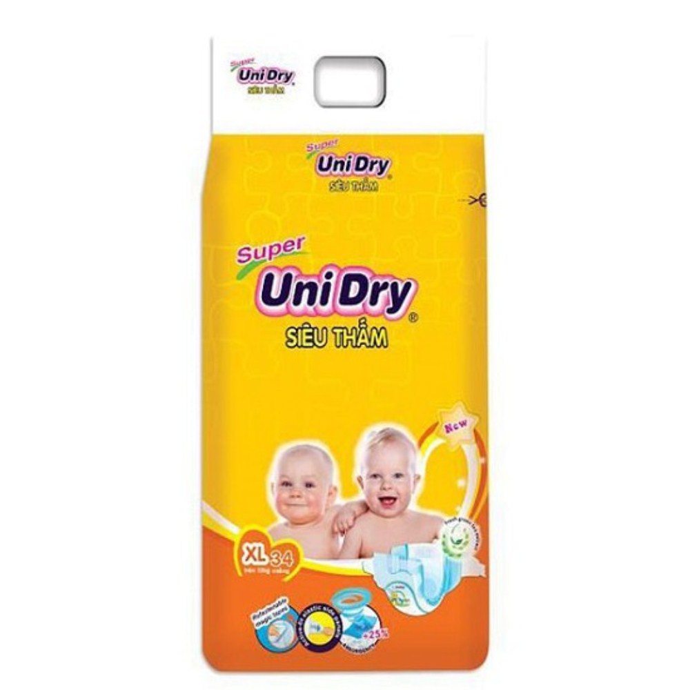 Tã dán Super UniDry XL 34 miếng