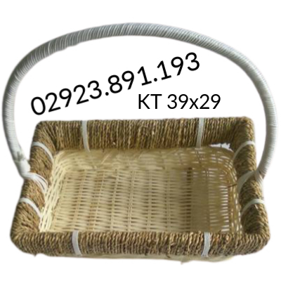 Lẵng Miệng Cói Kích thước 39x29