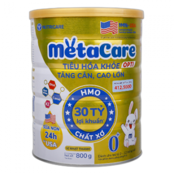 Sữa bột Metacare Opti 0+ 800g cho bé 0-12 tháng (Vàng)