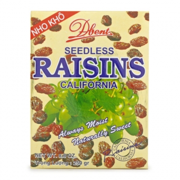 Nho khô Raisins California hộp 250g
