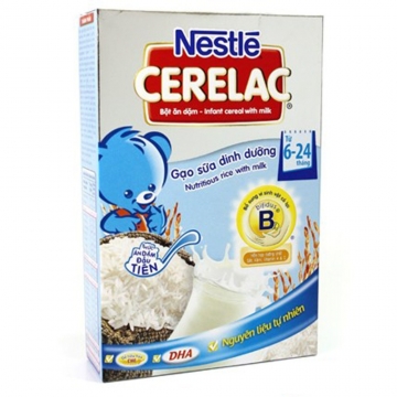 Bột ăn dặm Nestle Cerelac Gạo sữa dinh dưỡng 200g