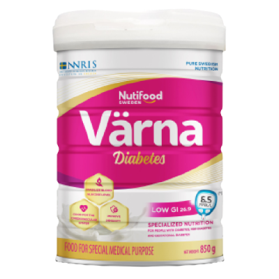 Sữa Nutifood Varna Diabetes lon 850G